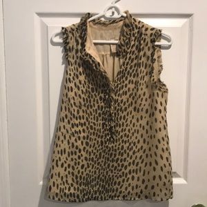 J. Crew Leopard Print Top